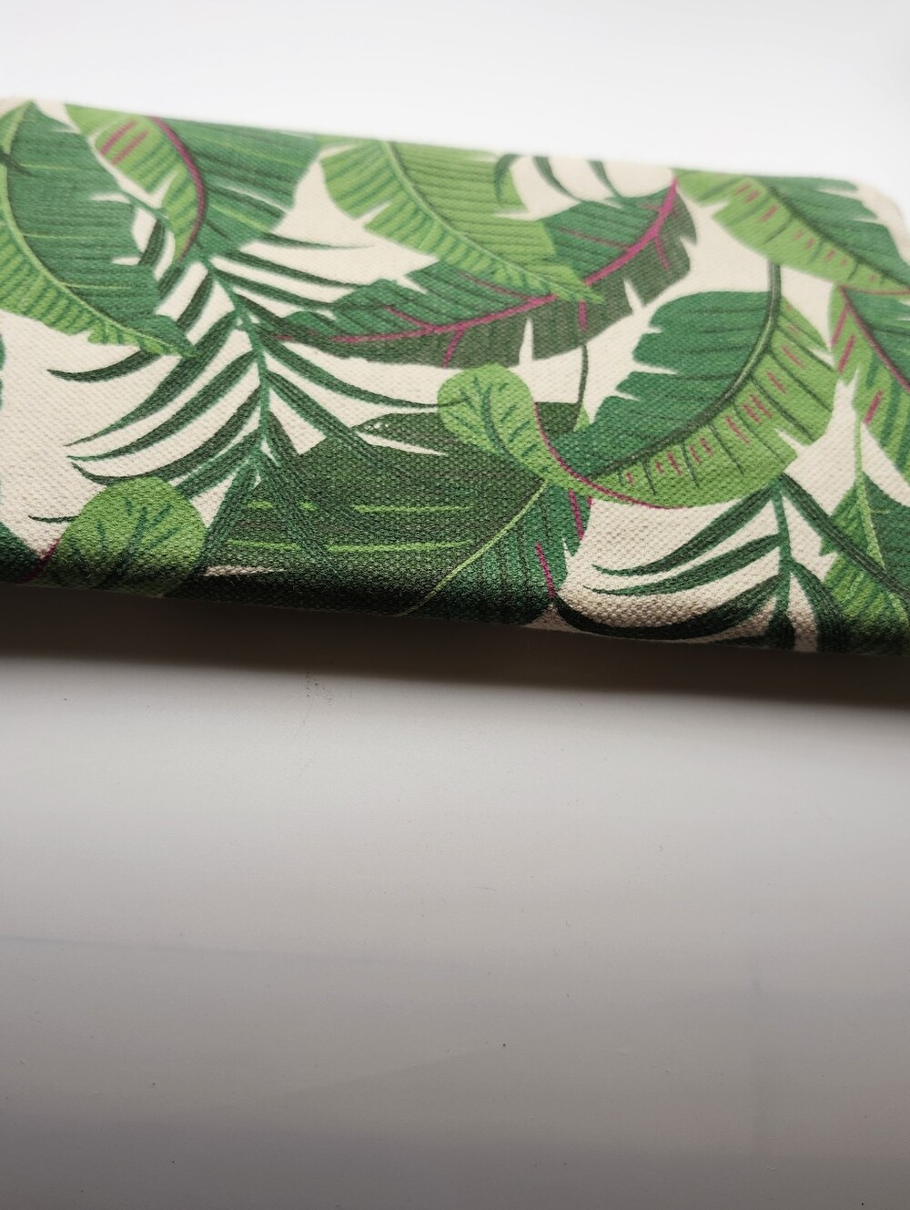 Green Tropical Leaf Envelope Clutch - Women's Bag - Picture 2 of 3